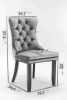 Classic Velvet Dining Chairs, High-end Tufted Solid Wood Contemporary Velvet Upholstered Dining Chair with Wood Legs Nailhead, SET OF 2,Burgundy, Wine