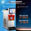 Commercial Slushy Machine, 8L / 2.1 Gal Single Bowl, Cool and Freeze Modes, 1050W Stainless Steel Margarita Smoothie Frozen Drink Maker, Slushie