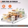 11"W x 21"D Pull Out Cabinet Organizer, Heavy Duty Slide Out Pantry Shelves, Chrome-Plated Steel Roll Out Drawers, Sliding Drawer Storage for Ho