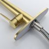 Gold Kitchen Faucets with Pull Down Sprayer, Kitchen Sink Faucet with Pull Out Sprayer,Fingerprint Resistant, Single Hole Deck Mount, Single Handle Co