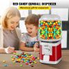 Gumball Machine, 1-inch Candy Vending Machine, Commercial Gumball Vending Machine with Adjustable Candy Outlet Size, Metal Gumball Dispenser Mac