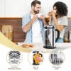 TBGENIUS Cafetiere 2-4 Cups, French Press 600ml Coffee Maker, 4 Level Filtration System, Metal Housing, Perfect for Coffee Lover Gifts Morning Coffee