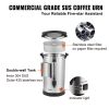 Commercial Coffee Urn 65 Cup Stainless Steel Coffee Dispenser Fast Brew