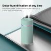 Portable Mist Humidifier; 600ml Small Desk Cool Mini Humidifier With Colorful Night Light; USB Personal Desktop Humidifiers For Office Bedroom; Travel