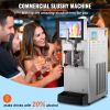 Commercial Slushy Machine, 8L / 2.1 Gal Single Bowl, Cool and Freeze Modes, 1050W Stainless Steel Margarita Smoothie Frozen Drink Maker, Slushie