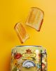 2 slice Vintage Toaster SUS304 Food grade 6 Browning level Fashion High Lift Bar Flower Watermark Painting Process 3 Features-Thaw / reheat / cancel,