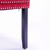 Classic Velvet Dining Chairs, High-end Tufted Solid Wood Contemporary Velvet Upholstered Dining Chair with Wood Legs Nailhead, SET OF 2,Burgundy, Wine