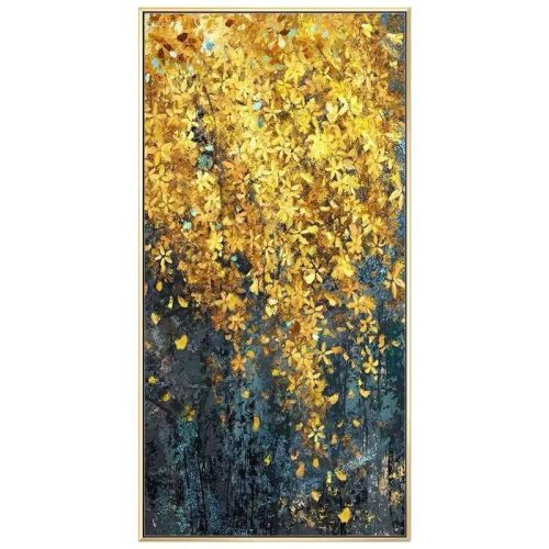 Modern Canvas Painting Poster and Print for Living Room Home Decorative Large Art Wall Painting Golden Leaf Restaurant Picture Modern Canvas Painting Poster and Print for Living Room Home Decorative Large Art Wall Painting Golden Leaf Restaurant Picture