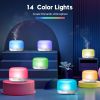 500ml Aromatherapy Oil Diffuser, 5V 2A USB Powered Wood Grain Color Essential Oil Aroma Diffuser, Auto Shut Off (When Water Use Out) With Remote Contr