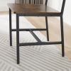 Dining Table Set, Barstool Dining Table with 2 Benches 2 Back Chairs, Industrial Dining Table for Kitchen Breakfast Table, Living Room, Party Room, Ru